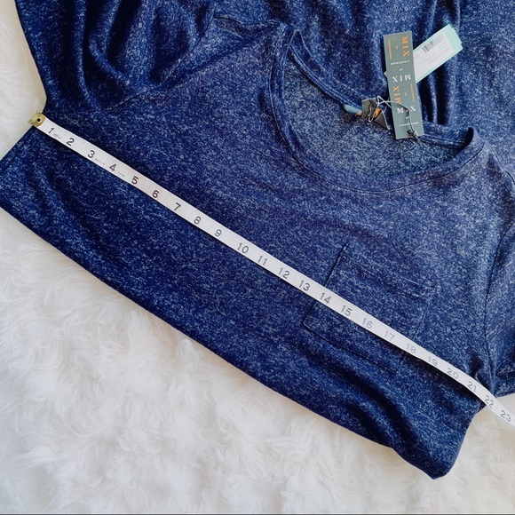 Mix by 41 Hawthorne shirt dress blue jersey knit - Picture 7 of 8